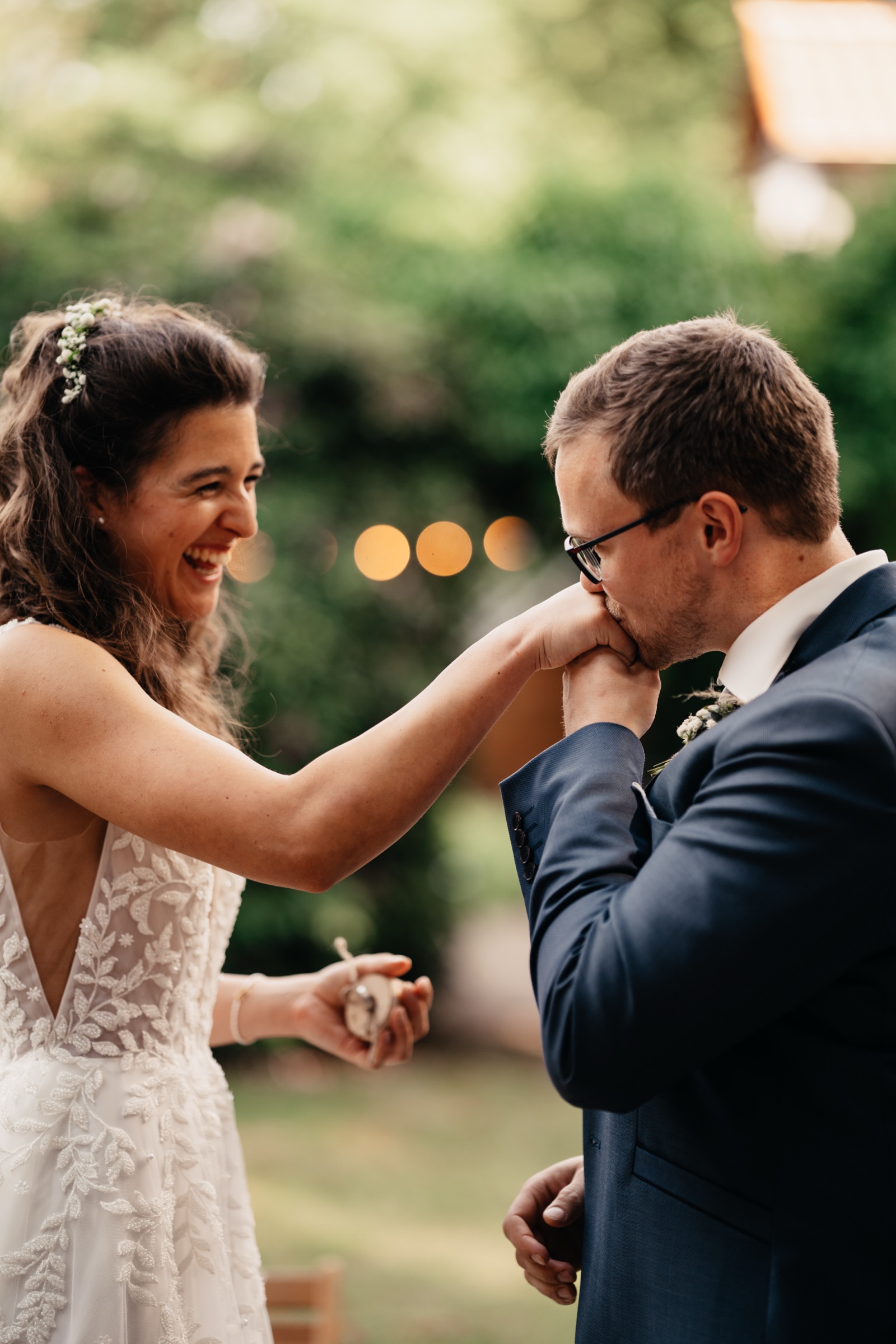 Mareike und Maxi am Tag ihrer Hochzeit